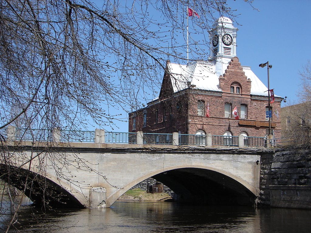 Building in the background in Pembroke Ontario