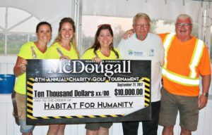 Cheque presentation for Habitat for Humanity