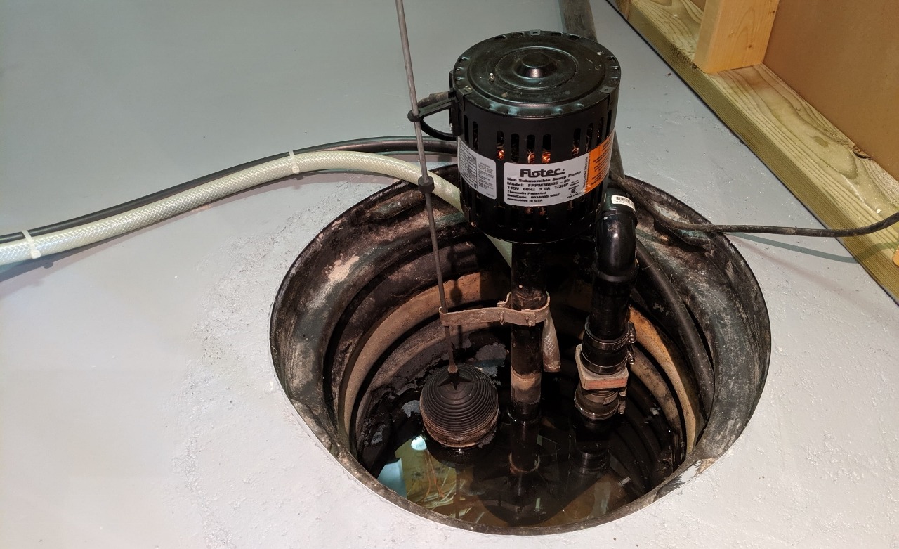 Pedestal sump pump