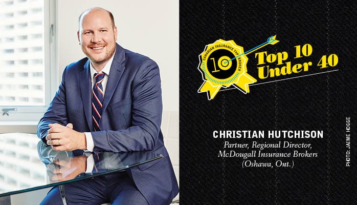 Christian Hutchison Top 10 Under 40 ad