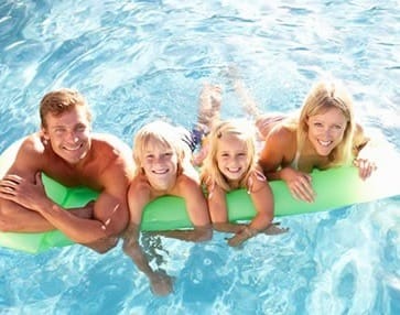 family-swimming