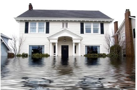 Flood outside home