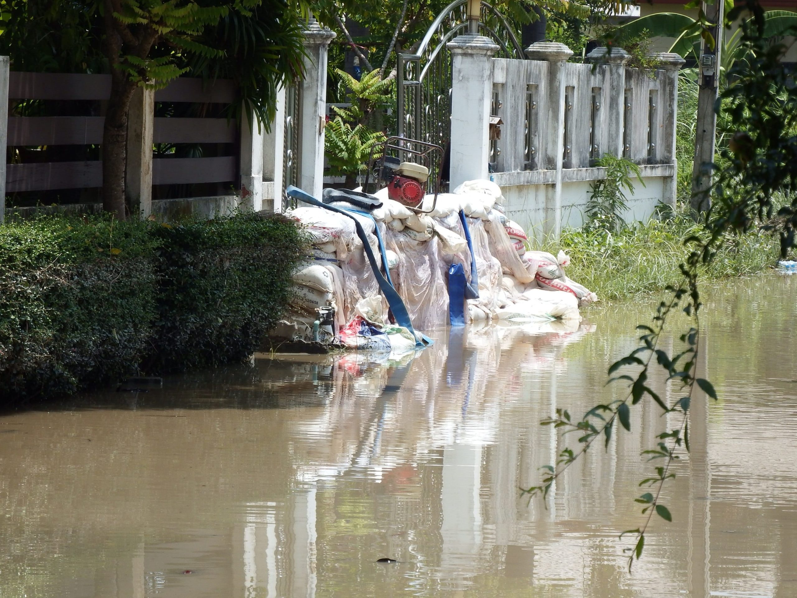 flood outside home shows importance of overland water flood protection